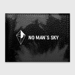 Обложка для студенческого билета No Man's Sky glitch на темном фоне: надпись и символ
