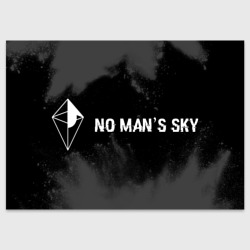 Поздравительная открытка No Man's Sky glitch на темном фоне: надпись и символ