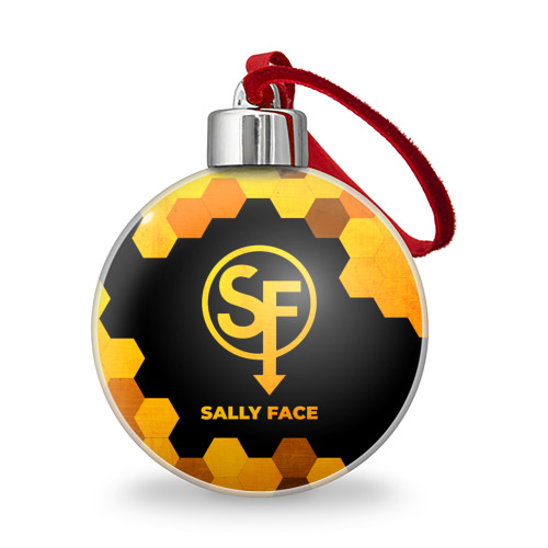 Ёлочный шар Sally Face - gold gradient