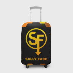 Чехол для чемодана 3D Sally Face - gold gradient