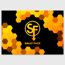 Поздравительная открытка Sally Face - gold gradient