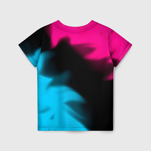 Детская футболка 3D Watch Dogs - neon gradient: надпись, символ, цвет 3D печать - фото 2