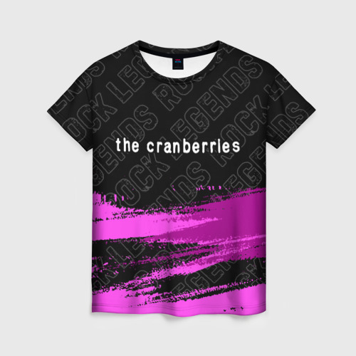 Женская футболка 3D The Cranberries rock Legends: символ сверху, цвет 3D печать