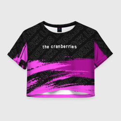 Женская футболка Crop-top 3D The Cranberries rock Legends: символ сверху