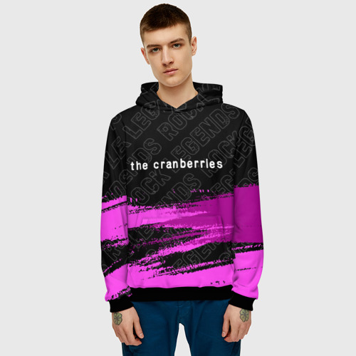 Мужская толстовка 3D The Cranberries rock Legends: символ сверху, цвет черный - фото 3