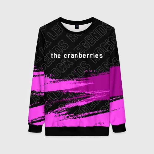 Женский свитшот 3D The Cranberries rock Legends: символ сверху, цвет 3D печать