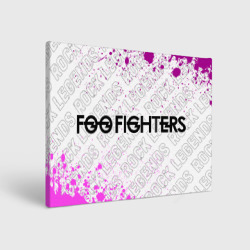 Холст прямоугольный Foo Fighters rock Legends: надпись и символ