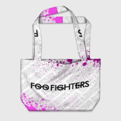 Пляжная сумка 3D Foo Fighters rock Legends: надпись и символ