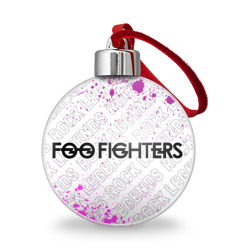 Ёлочный шар Foo Fighters rock Legends: надпись и символ