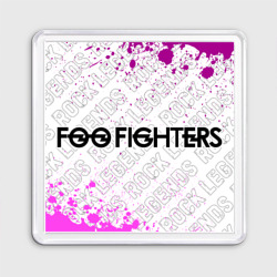 Магнит 55*55 Foo Fighters rock Legends: надпись и символ