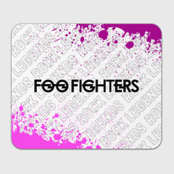 Прямоугольный коврик для мышки Foo Fighters rock Legends: надпись и символ