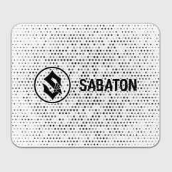 Sabaton glitch на светлом фоне: надпись и символ – Прямоугольный коврик для мышки с принтом купить