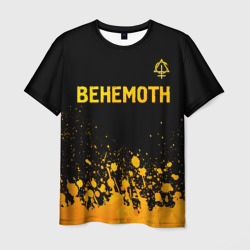 Мужская футболка 3D Behemoth - gold gradient: символ сверху