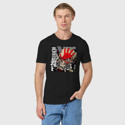 Мужская футболка хлопок Обложка альбома AfterLife группы Five Finger Death Punch - фото 2