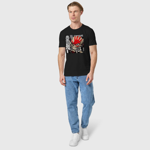Мужская футболка хлопок Обложка альбома AfterLife группы Five Finger Death Punch, цвет черный - фото 5