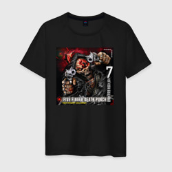 Мужская футболка хлопок Обложка альбома And Justice for None группы Five Finger Death Punch