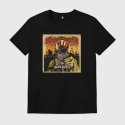 Мужская футболка хлопок Обложка альбома War Is the Answer группы Five Finger Death Punch