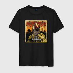 Мужская футболка хлопок Обложка альбома War Is the Answer группы Five Finger Death Punch