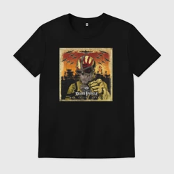 Мужская футболка хлопок Обложка альбома War Is the Answer группы Five Finger Death Punch