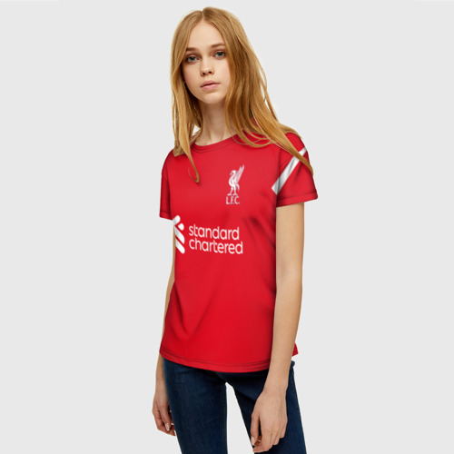 Женская футболка 3D Макаллистер Ливерпуль форма 23-24 домашняя, цвет 3D печать - фото 3
