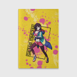 Обложка для паспорта матовая кожа Shizuka Mikazuki