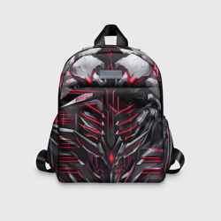 Детский рюкзак 3D Красная кибер броня