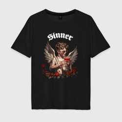 Мужская футболка хлопок Oversize Sinner