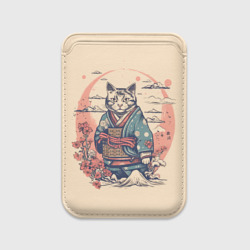 Картхолдер Magsafe магнитный Кот-самурай