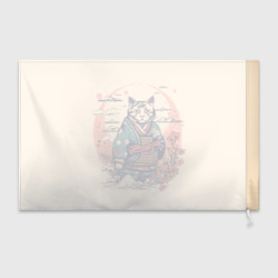 Флаг 3D Кот-самурай - фото 2