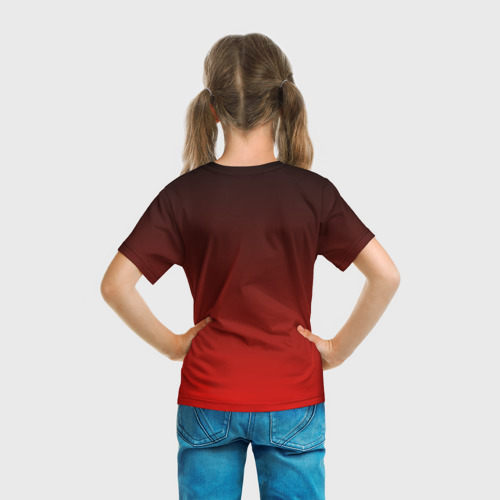 Детская футболка 3D с принтом Lion - king, вид сзади #2