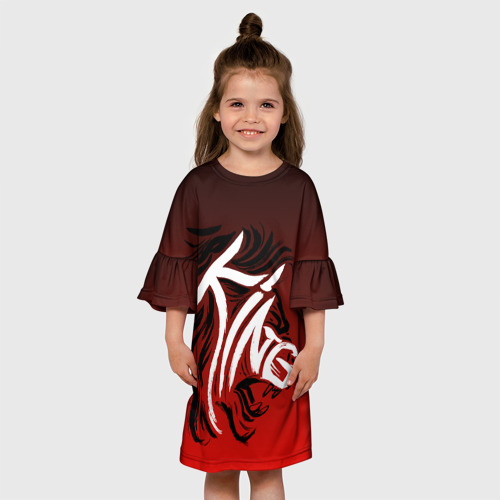 Детское платье 3D с принтом Lion - king, вид сбоку #3