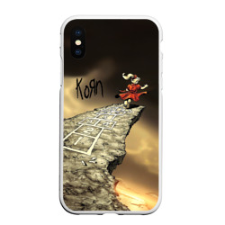 Чехол для iPhone XS Max матовый Korn обложка альбома Follow the Leader