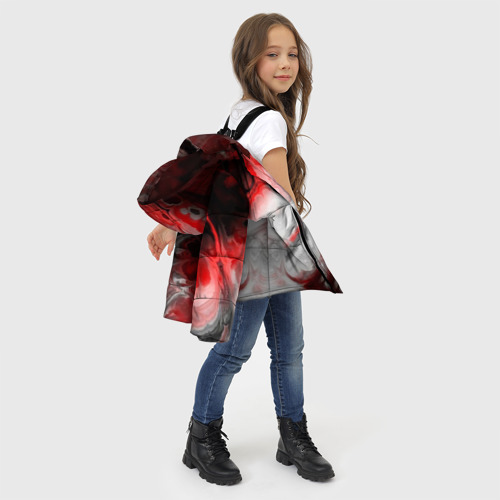 Зимняя куртка для девочек 3D с принтом 50 оттенков абстракции, фото #4