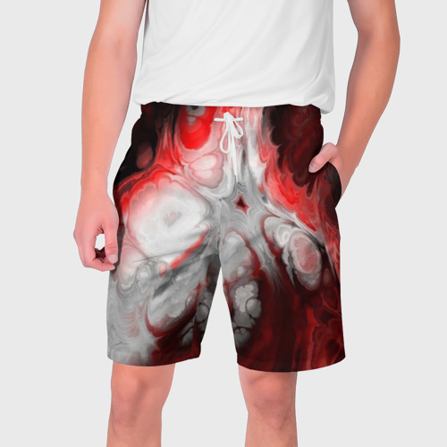Мужские шорты 3D с принтом 50 оттенков абстракции, вид спереди #2