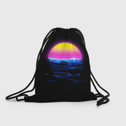 Рюкзак-мешок 3D Неоновый закат - гранж