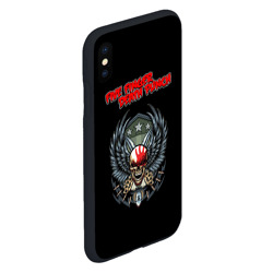 Чехол для iPhone XS Max матовый Five Finger Death Punch scull - фото 2