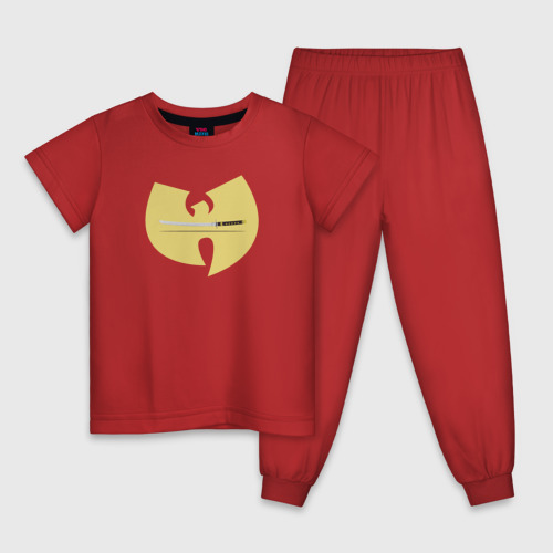 Детская пижама хлопок Wu катана, цвет красный