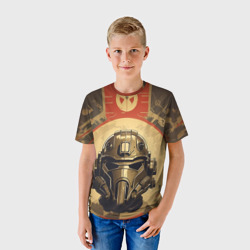Детская футболка 3D Боец в силовой броне - фото 2