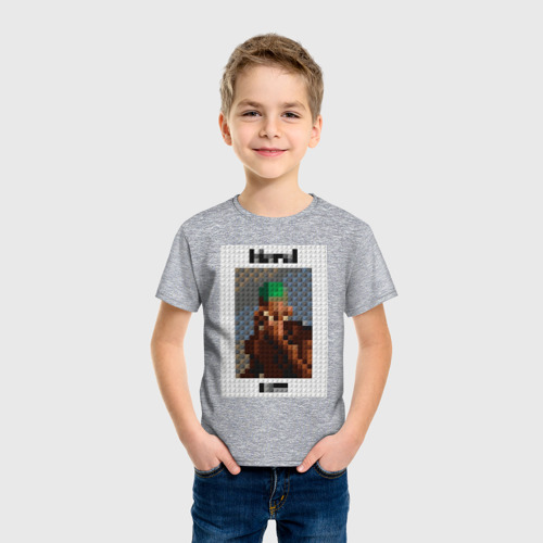Детская футболка хлопок Лего Фрэнк Оушен, цвет меланж - фото 3