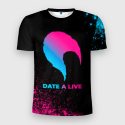 Мужская футболка 3D Slim Date A Live - neon gradient