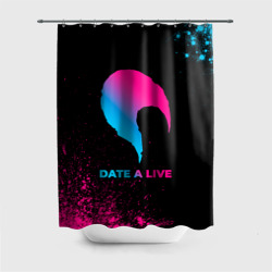 Штора 3D для ванной Date A Live - neon gradient