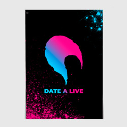 Постер Date A Live - neon gradient