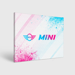 Холст прямоугольный Mini neon gradient style: надпись и символ