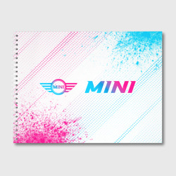 Альбом для рисования Mini neon gradient style: надпись и символ