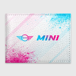 Обложка для студенческого билета Mini neon gradient style: надпись и символ