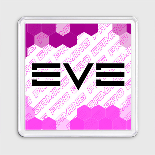 Магнит 55*55 EVE pro gaming: надпись и символ