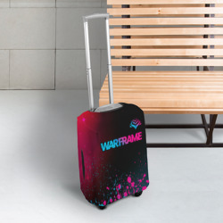 Чехол для чемодана 3D Warframe - neon gradient: символ сверху - фото 2
