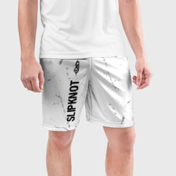 Мужские шорты спортивные Slipknot glitch на светлом фоне: по-вертикали - фото 2