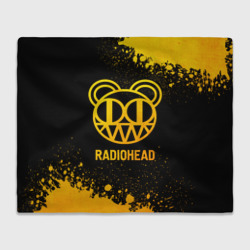 Плед 3D Radiohead - gold gradient