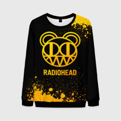 Мужской свитшот 3D Radiohead - gold gradient